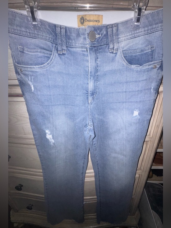 Democracy Denim - Democracy Light Blue Distressed Stretch Jeans